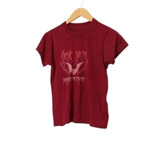 1980s STEVIE‎ NICKS vtg 1983 TOUR rock concert tee t-shirt (S) 16.5x22.5